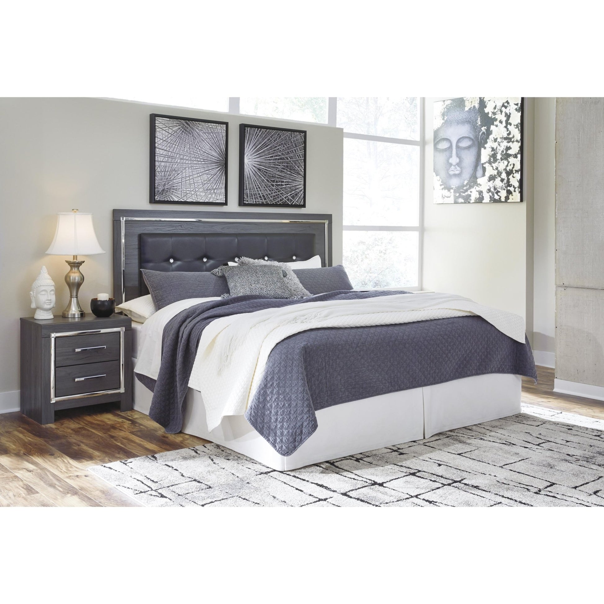Signature Design by Ashley Lodanna B214 - 58 King/California King Upholstered Panel Headboard - American Furniture of Slidell