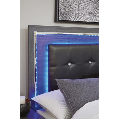 Signature Design by Ashley Lodanna B214 - 87 Full Upholstered Panel Headboard - American Furniture of Slidell