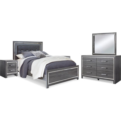 Signature Design by Ashley Lodanna B214B36 7 pc Queen Panel Bedroom Set - American Furniture of Slidell