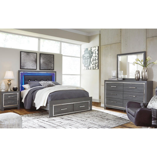 Signature Design by Ashley Lodanna B214B40 7 pc Queen Panel Bedroom Set - American Furniture of Slidell