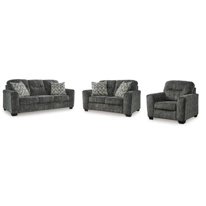 Signature Design by Ashley Lonoke 50504U13 3 pc Living Room Set - American Furniture of Slidell