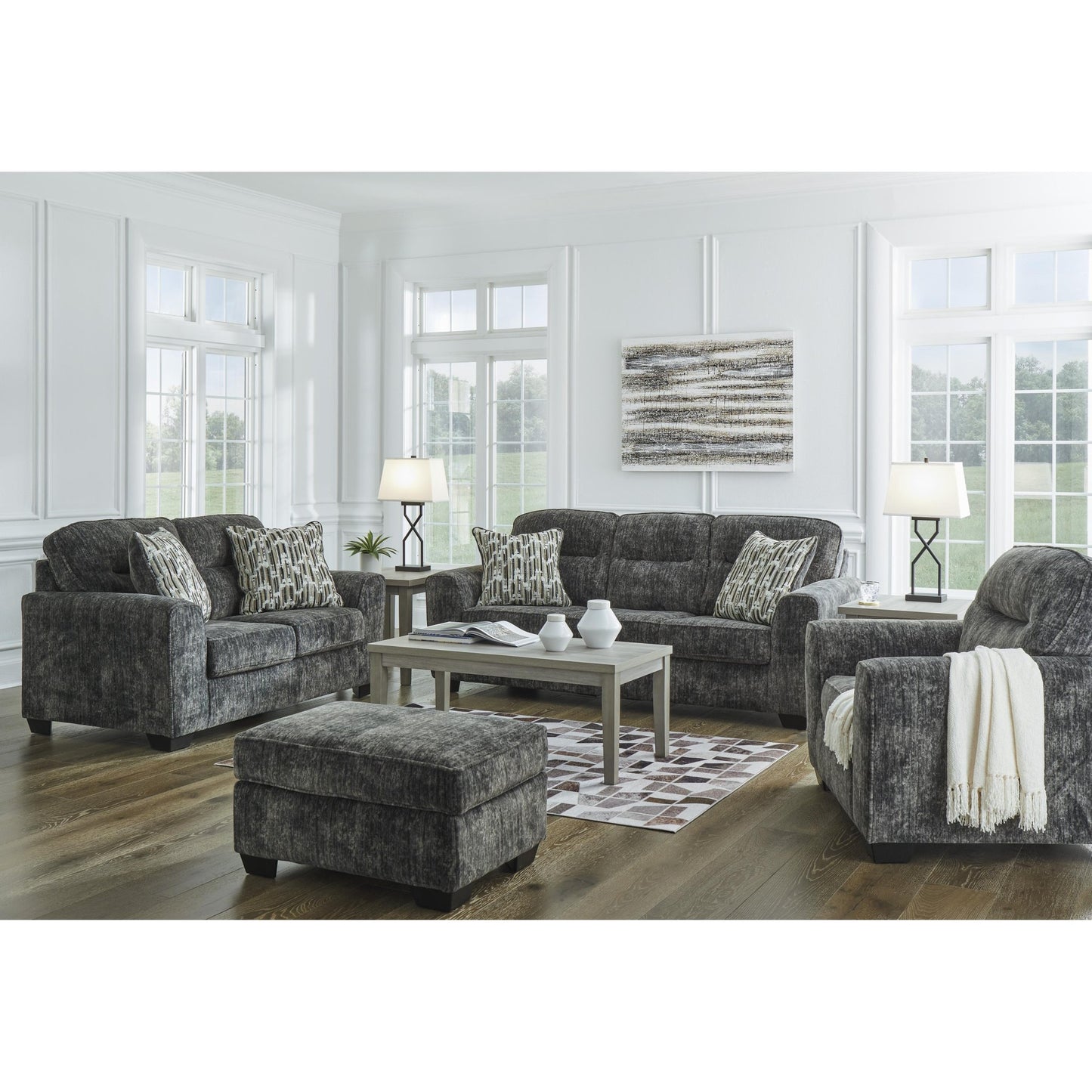 Signature Design by Ashley Lonoke 50504U3 4 pc Living Room Set - American Furniture of Slidell