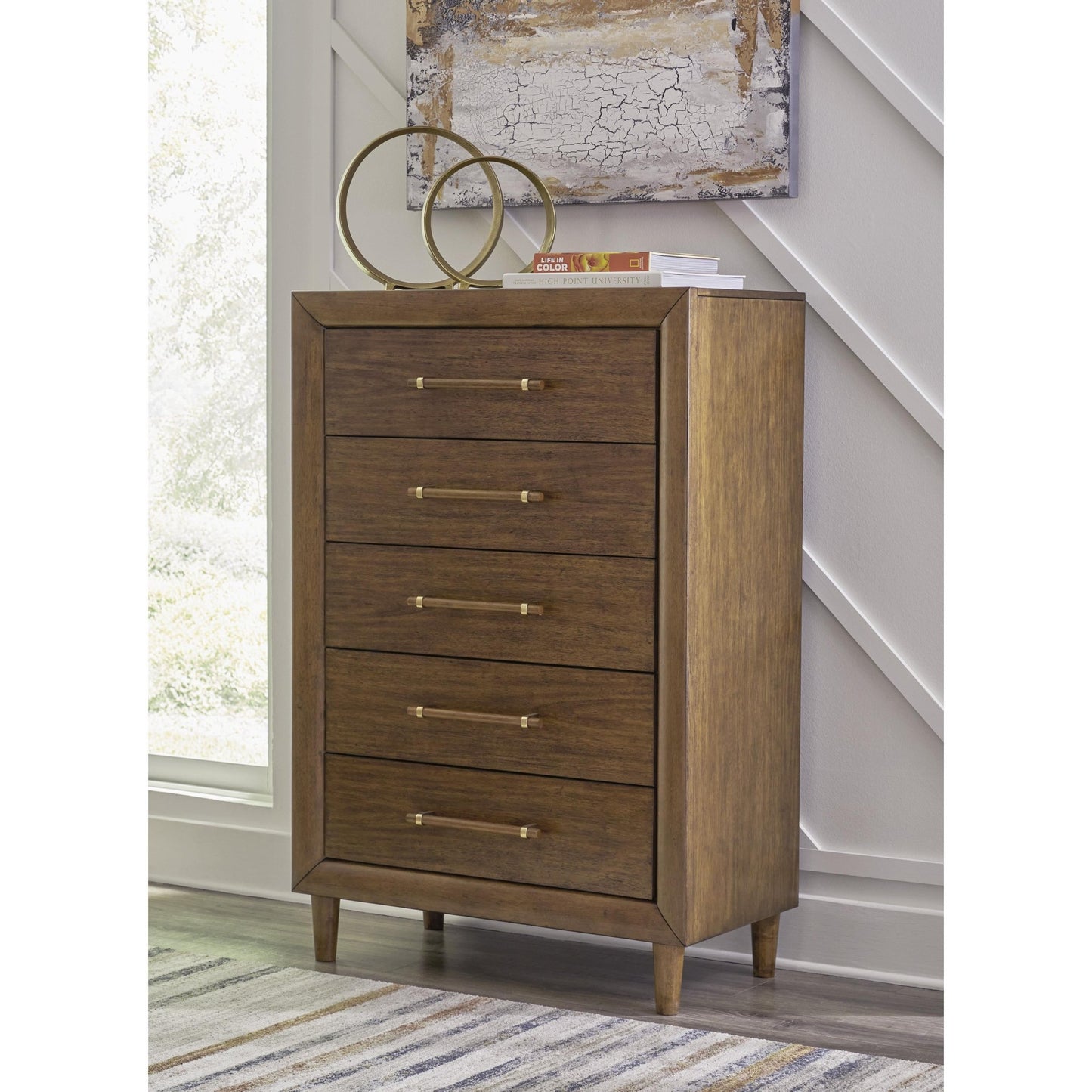 Signature Design by Ashley Lyncott B615 8 pc King Upholstered Panel Bedroom Set - American Furniture of Slidell