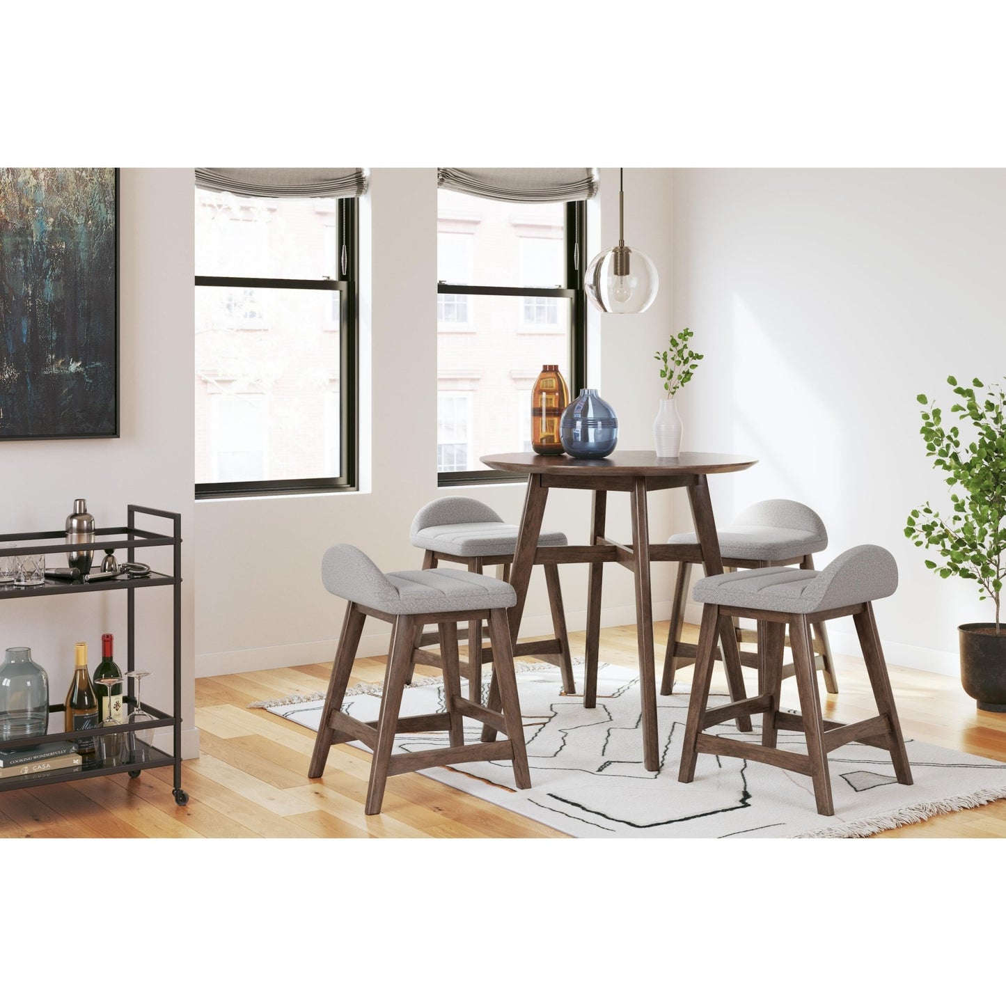 Signature Design by Ashley Lyncott D615 - 124 Upholstered Barstool - American Furniture of Slidell