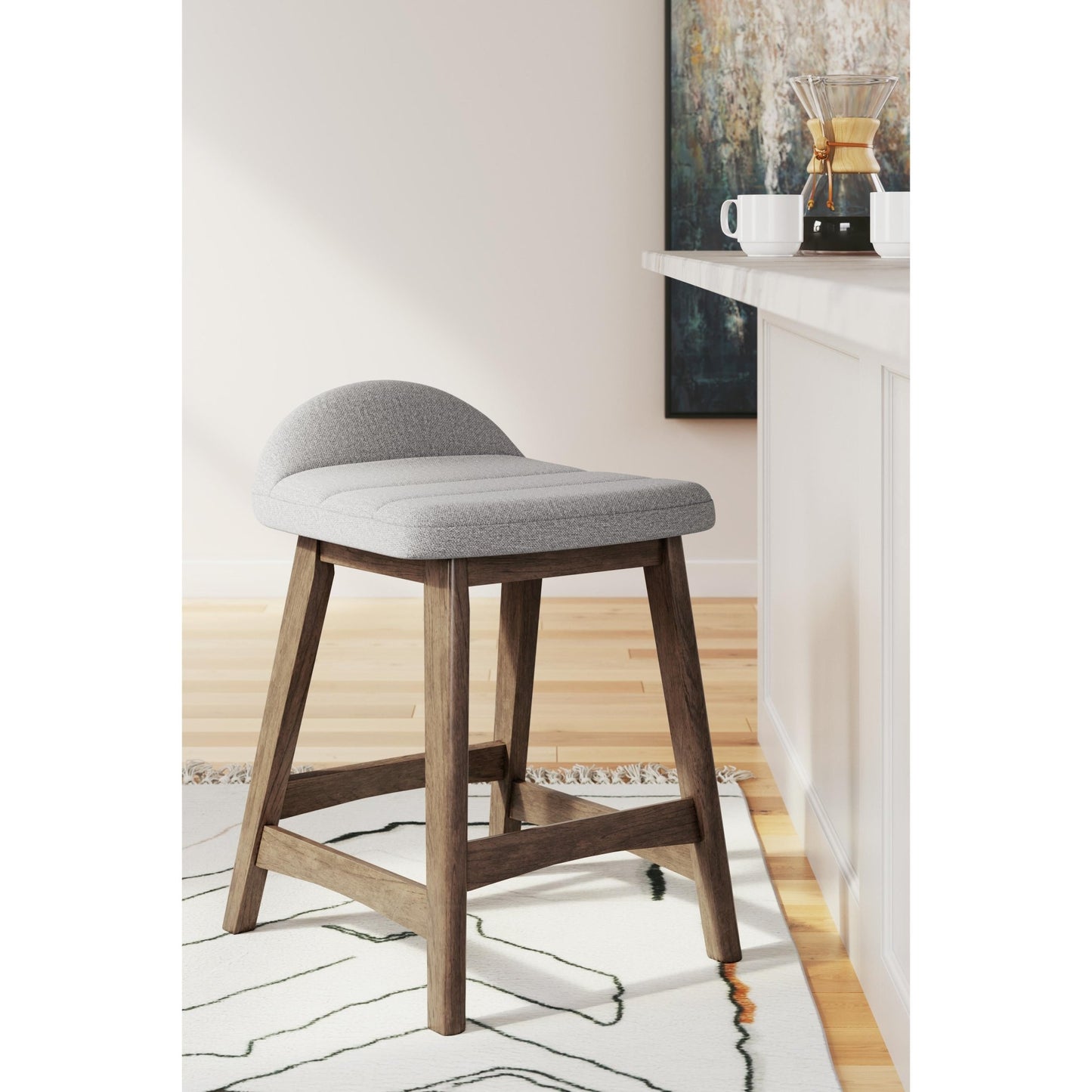 Signature Design by Ashley Lyncott D615 - 124 Upholstered Barstool - American Furniture of Slidell