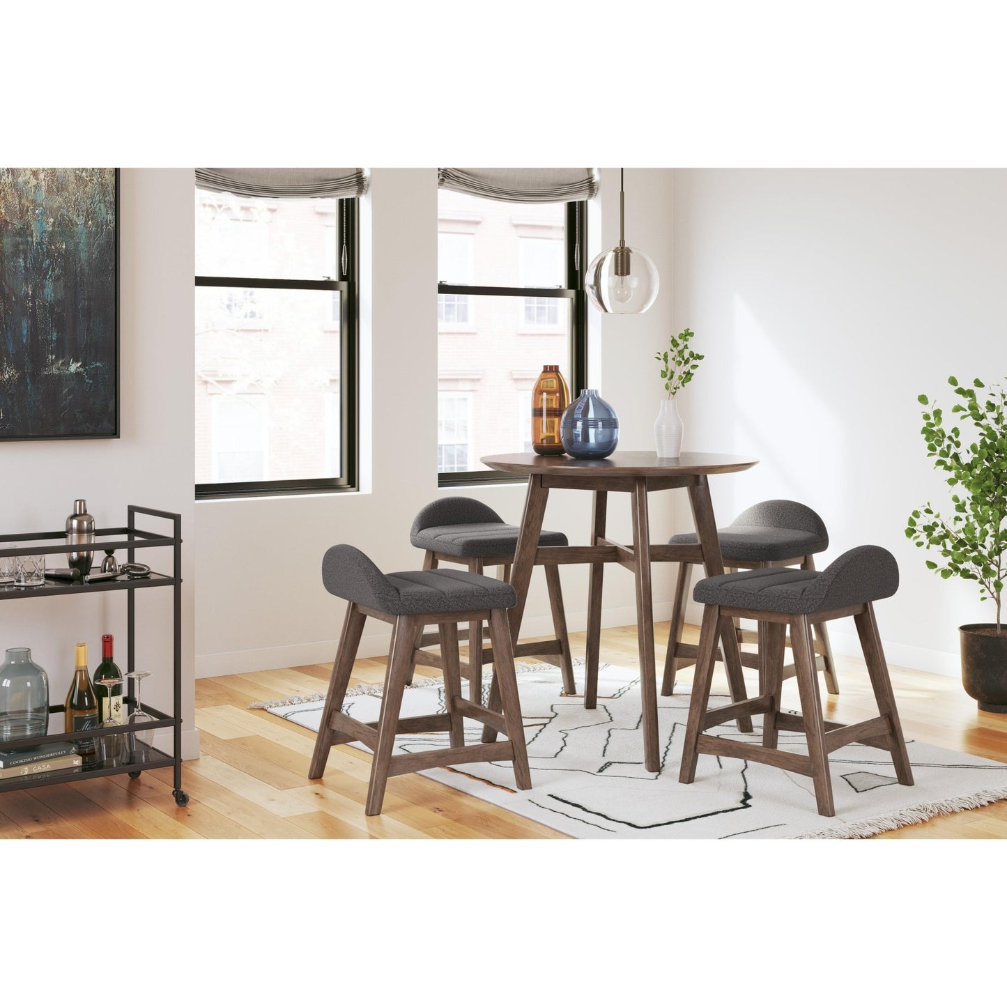 Signature Design by Ashley Lyncott D615 - 224 Upholstered Barstool - American Furniture of Slidell