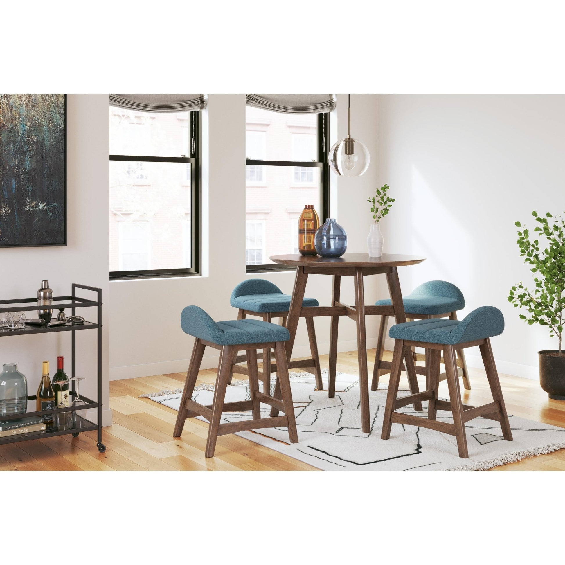 Signature Design by Ashley Lyncott D615 - 324 Upholstered Barstool - American Furniture of Slidell