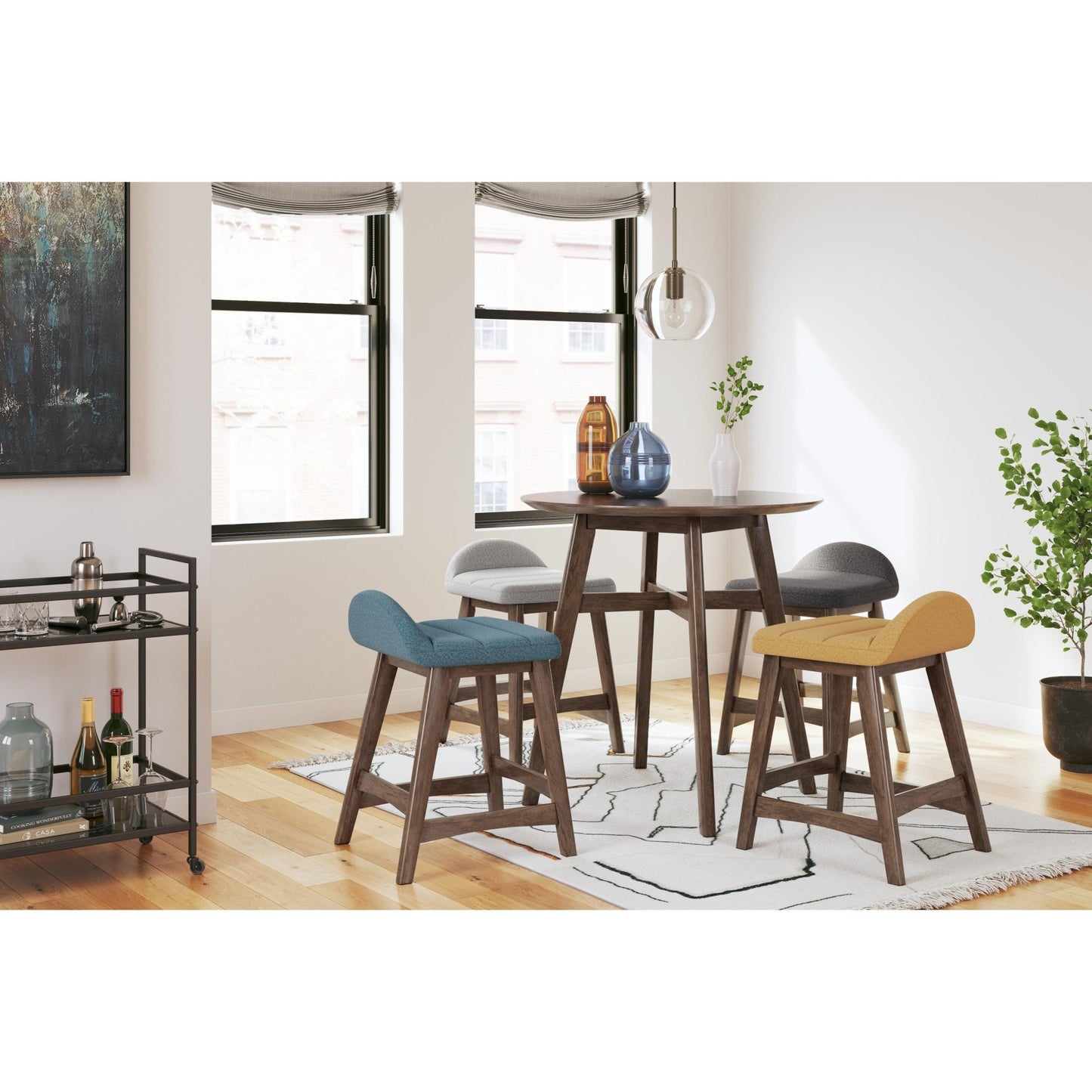 Signature Design by Ashley Lyncott D615 - 424 Upholstered Barstool - American Furniture of Slidell