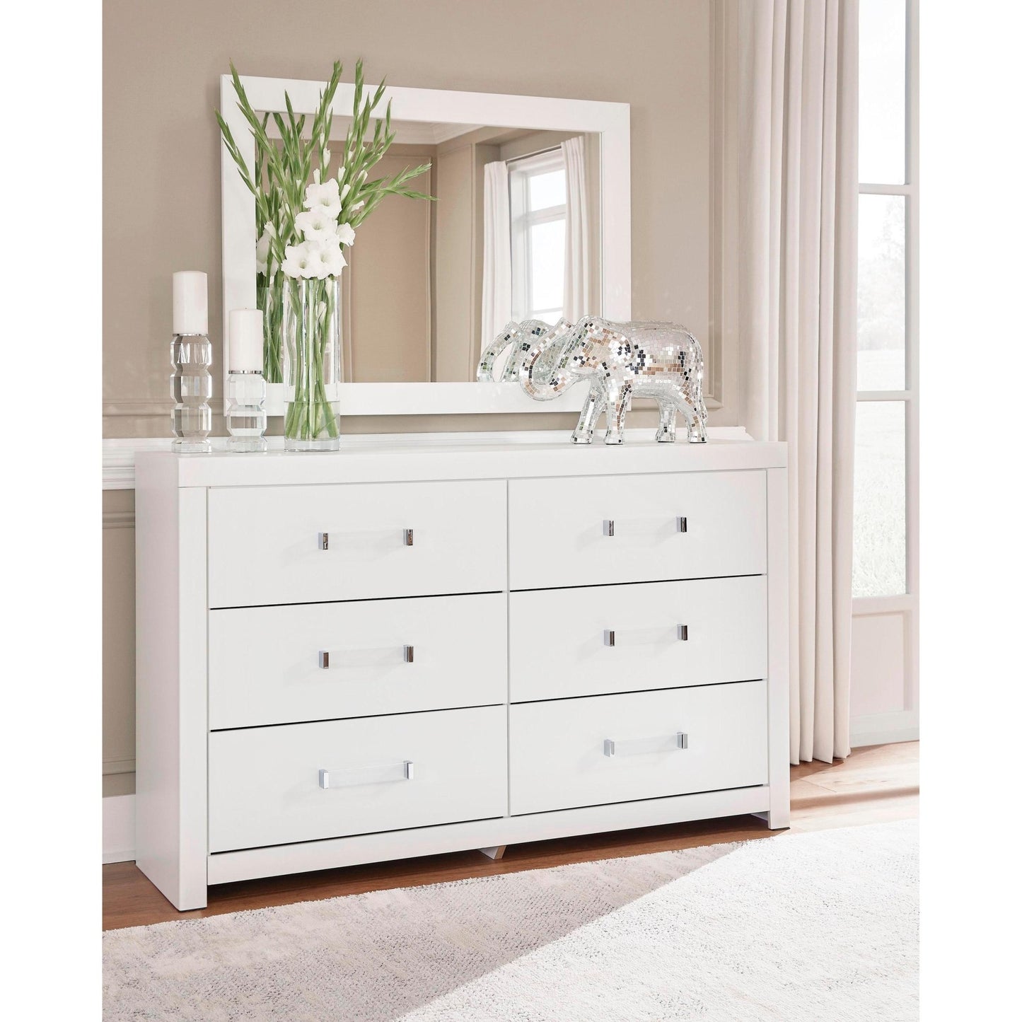 Signature Design by Ashley Maeling Dresser Mirror PCB1119 - 36 - American Furniture of Slidell