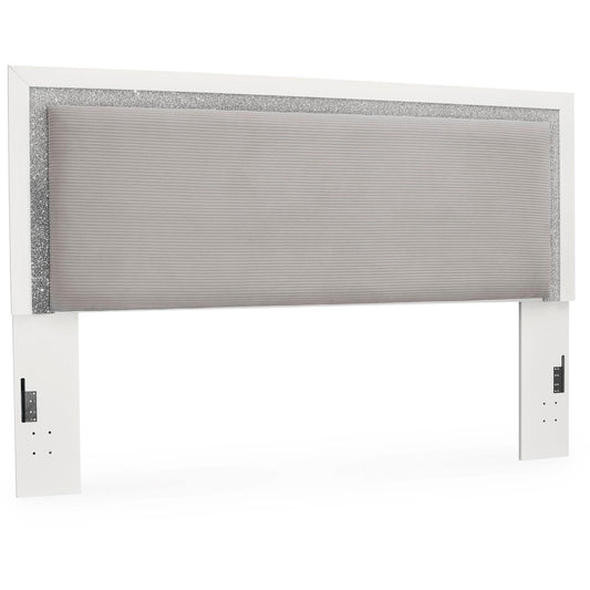 Signature Design by Ashley Maeling PCB1119 - 57 Queen Upholstered Panel Headboard - American Furniture of Slidell