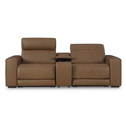Signature Design by Ashley Magic Man PCU10700S3 2 pc Power Reclining Sectional Loveseat with Console - American Furniture of Slidell