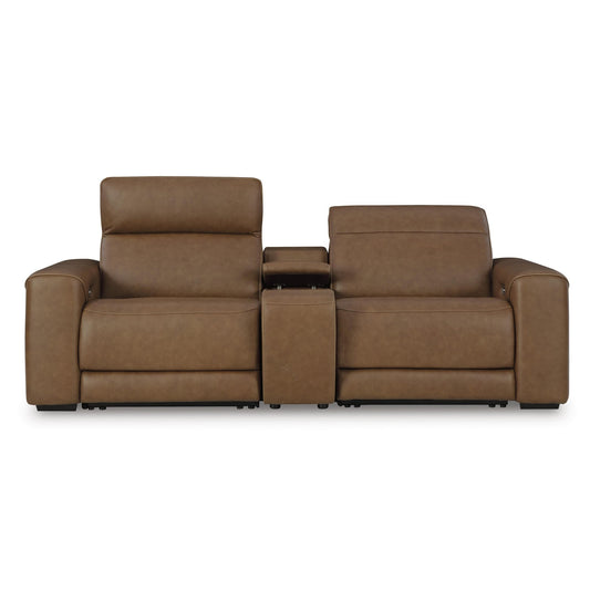 Signature Design by Ashley Magic Man PCU10700S3 2 pc Power Reclining Sectional Loveseat with Console - American Furniture of Slidell