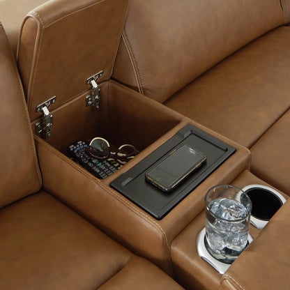 Signature Design by Ashley Magic Man Power Reclining Leather Match 6 pc Sectional PCU1070031/PCU1070046A/PCU1070057/PCU1070058/PCU1070062/PCU1070077 - American Furniture of Slidell