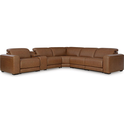 Signature Design by Ashley Magic Man Power Reclining Leather Match 6 pc Sectional PCU1070031/PCU1070046A/PCU1070057/PCU1070058/PCU1070062/PCU1070077 - American Furniture of Slidell