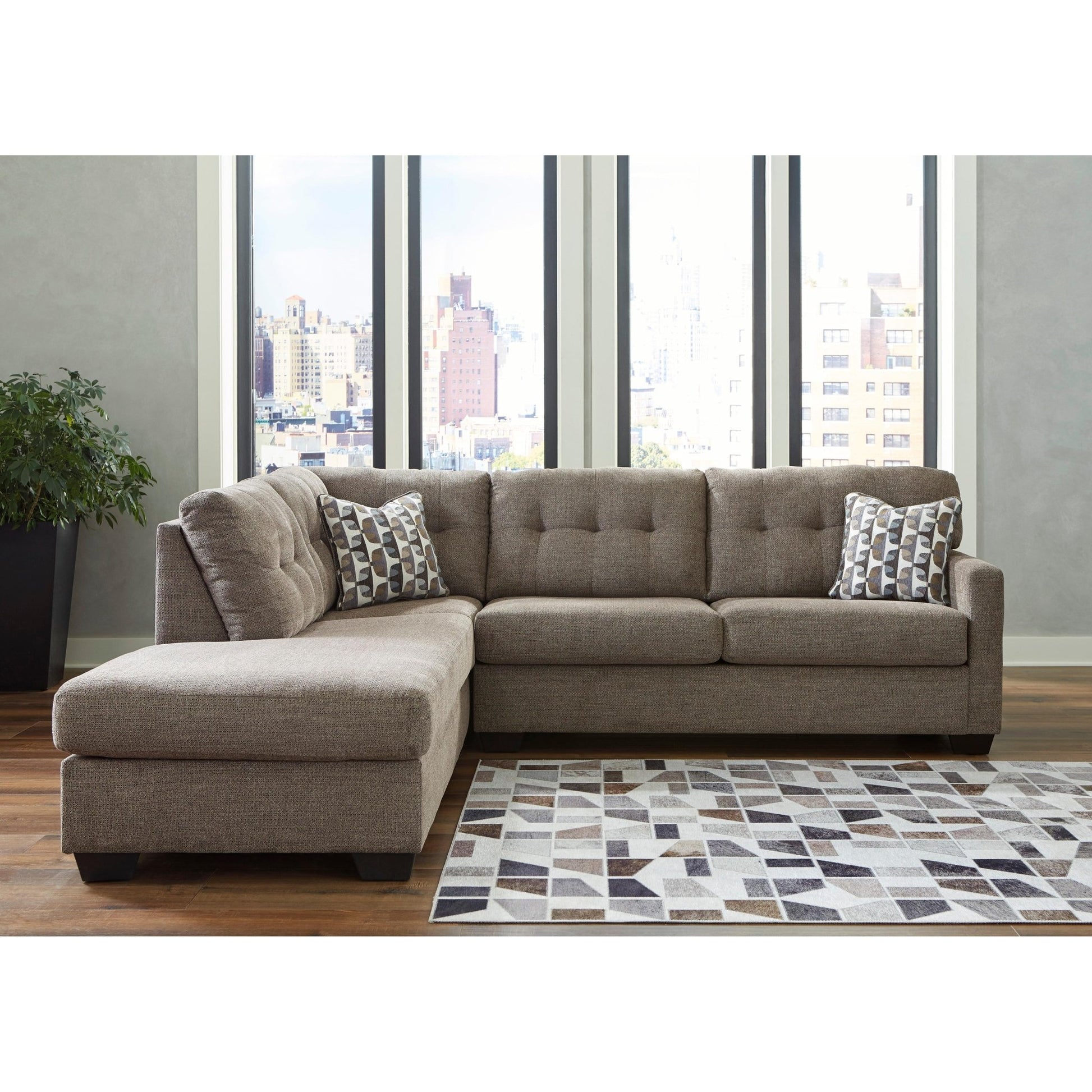 Signature Design by Ashley Mahoney 31005S1 2 pc Sectional with Chaise - American Furniture of Slidell