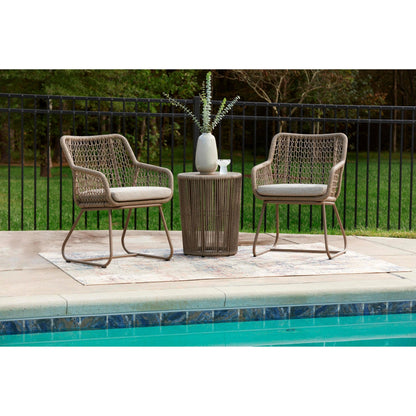 Signature Design by Ashley Majors Beach PCP321 - 050 Chairs with Cushion/Table Set - American Furniture of Slidell