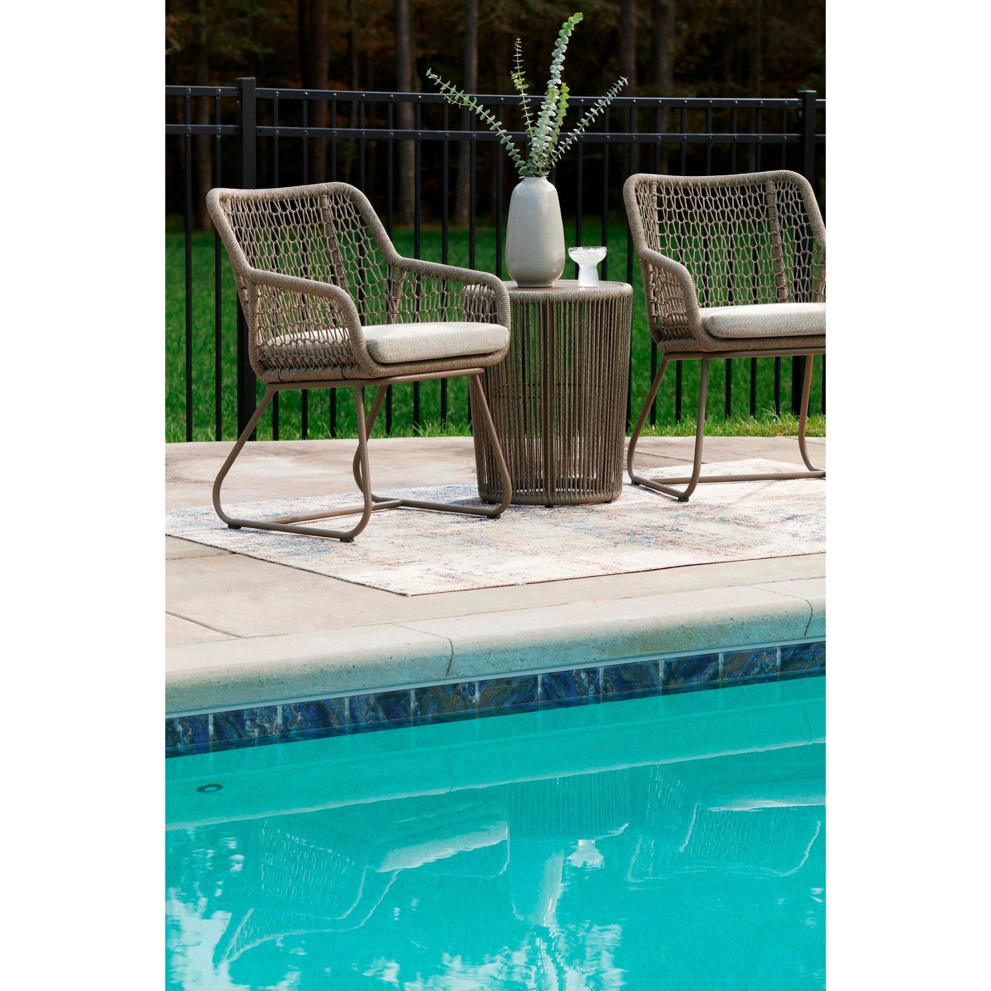 Signature Design by Ashley Majors Beach PCP321 - 050 Chairs with Cushion/Table Set - American Furniture of Slidell