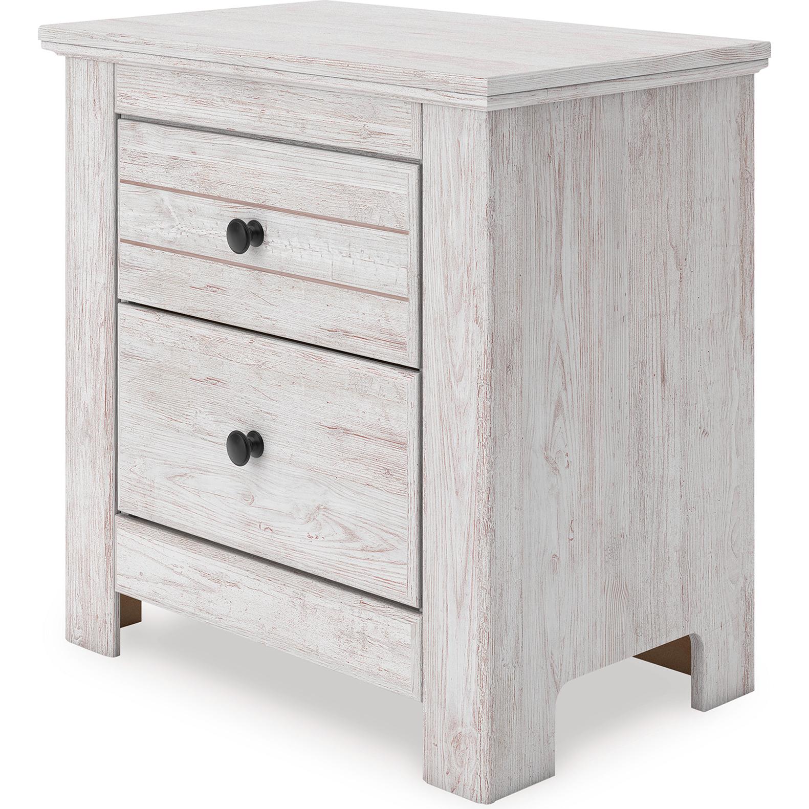 Signature Design by Ashley Makidern PCB1171 - 92 Two Drawer Night Stand - American Furniture of Slidell