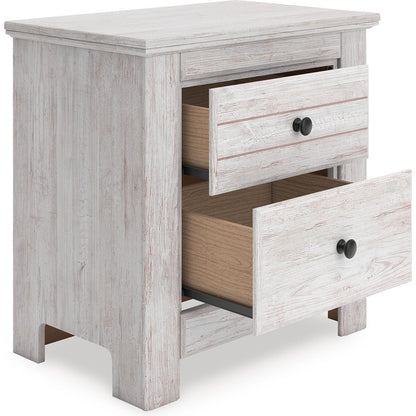 Signature Design by Ashley Makidern PCB1171 - 92 Two Drawer Night Stand - American Furniture of Slidell