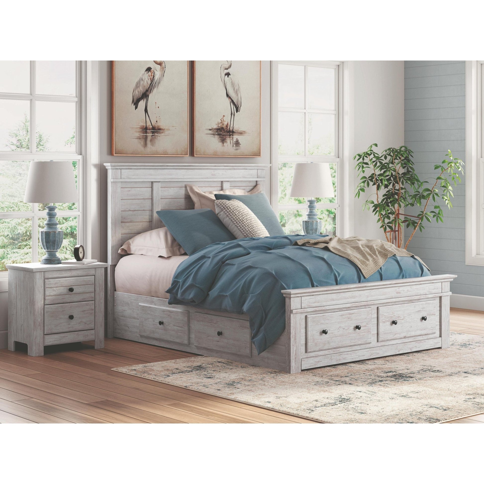 Signature Design by Ashley Makidern PCB1171B14 King Panel Storage Bed - American Furniture of Slidell