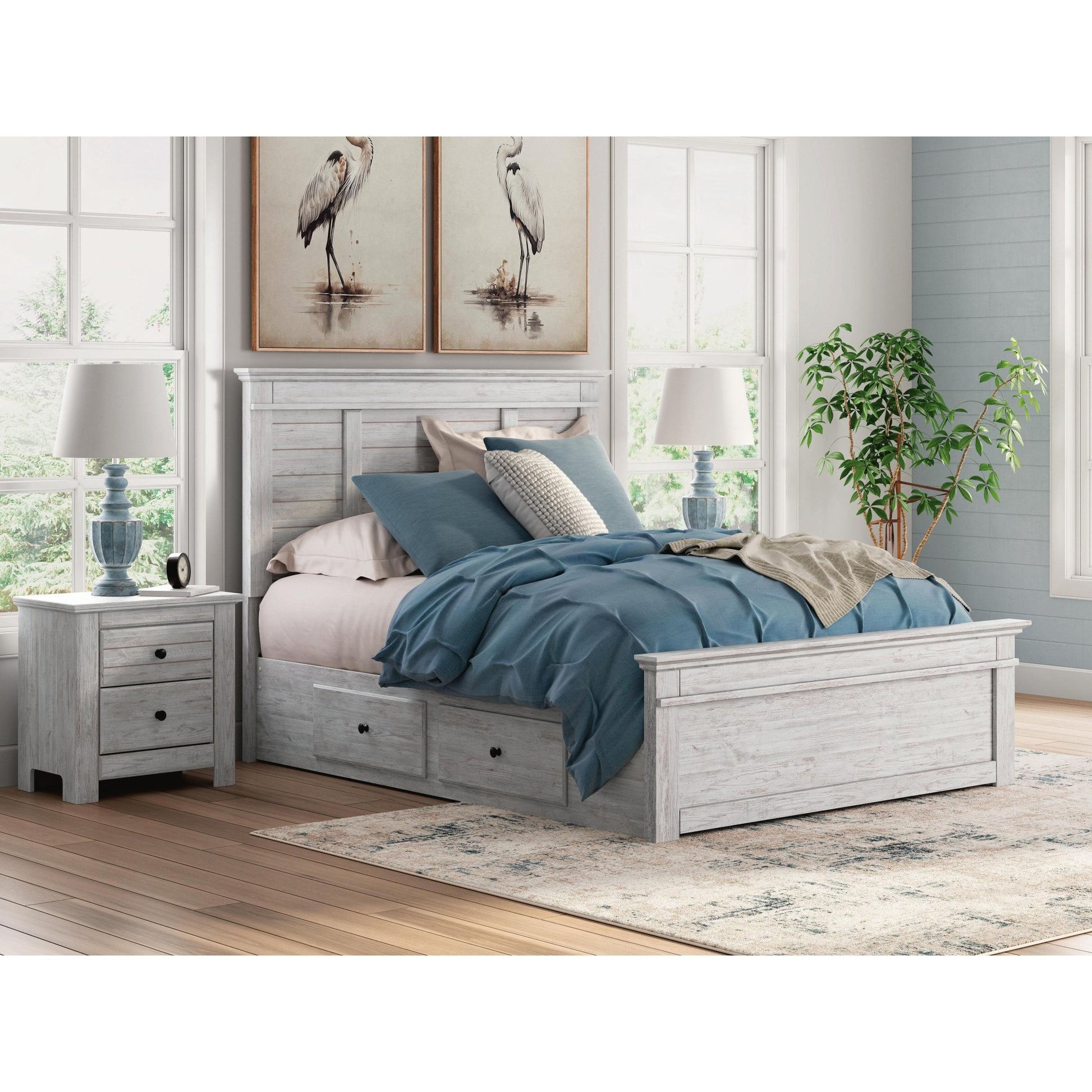 Signature Design by Ashley Makidern PCB1171B27 Full Panel Bed with Storage - American Furniture of Slidell