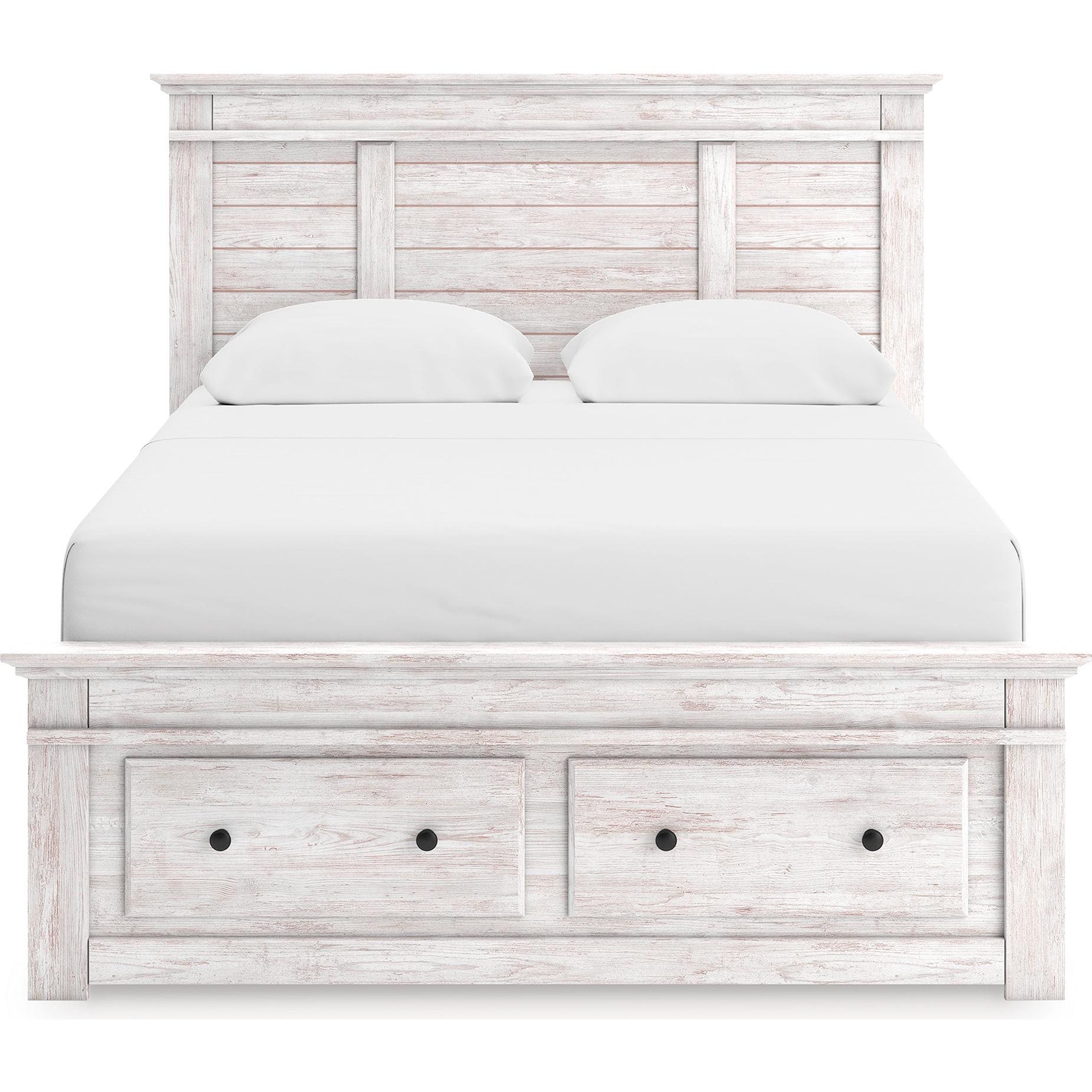 Signature Design by Ashley Makidern PCB1171B4 Queen Panel Storage Bed - American Furniture of Slidell