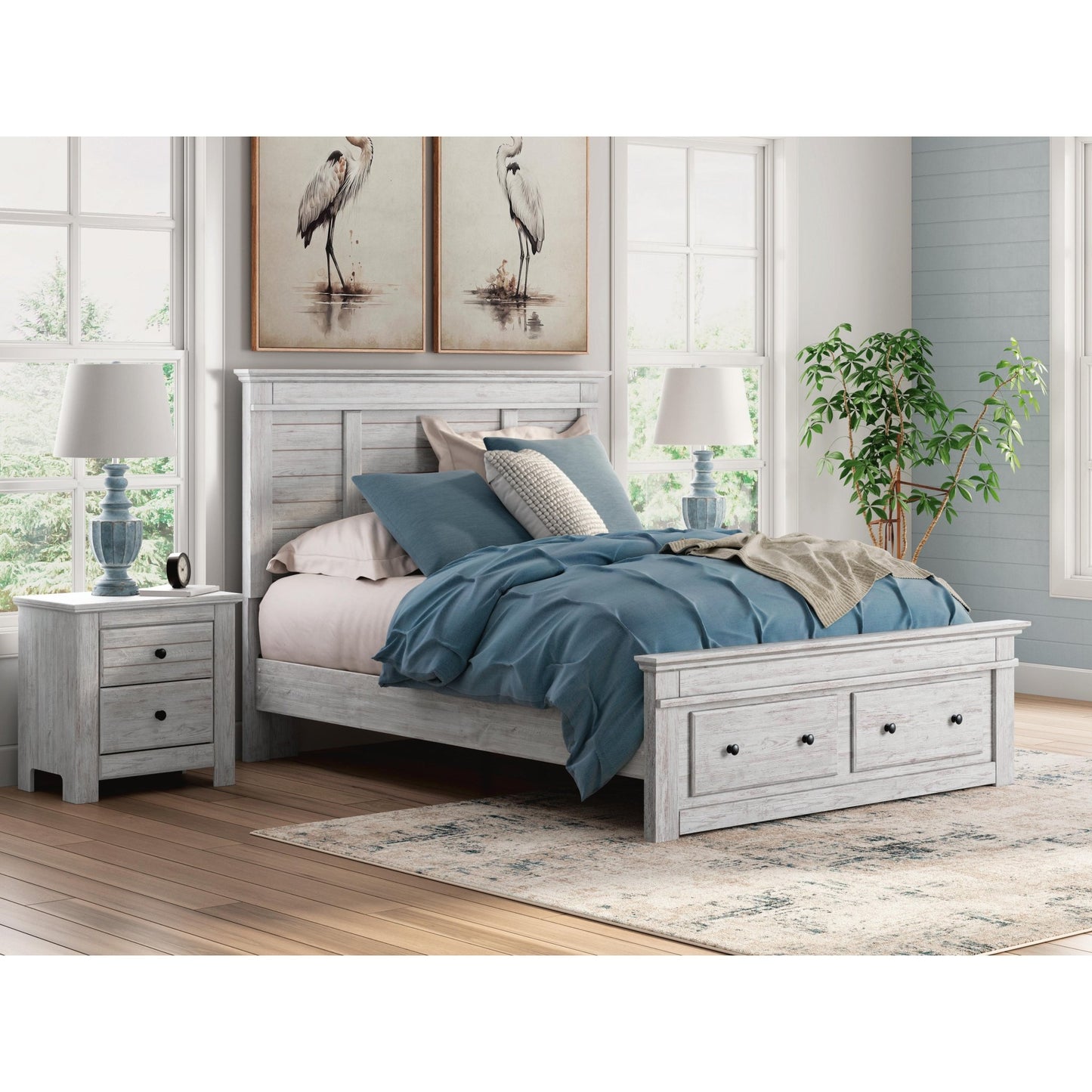 Signature Design by Ashley Makidern PCB1171B4 Queen Panel Storage Bed - American Furniture of Slidell