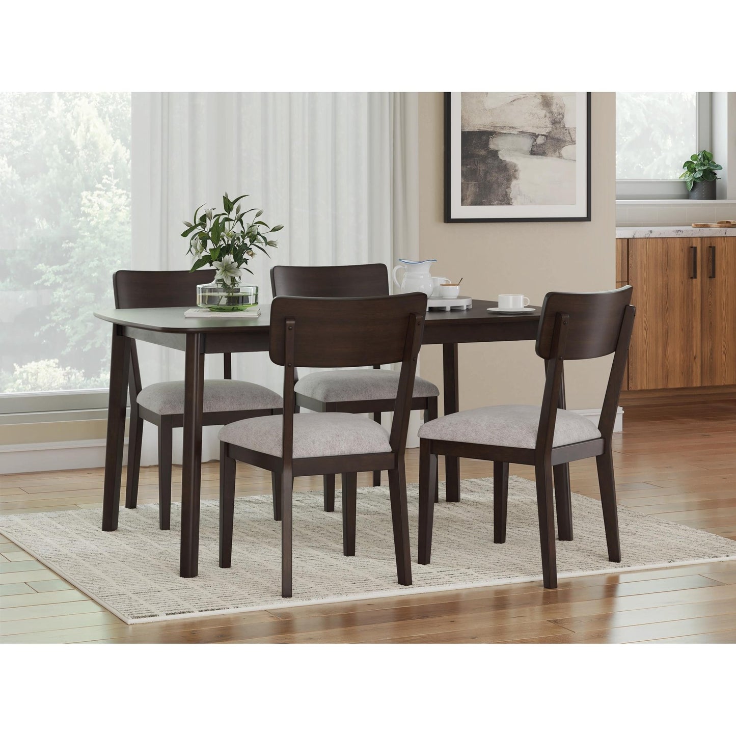 Signature Design by Ashley Mallenette PCD607 - 225 Dining Room Table Set - American Furniture of Slidell