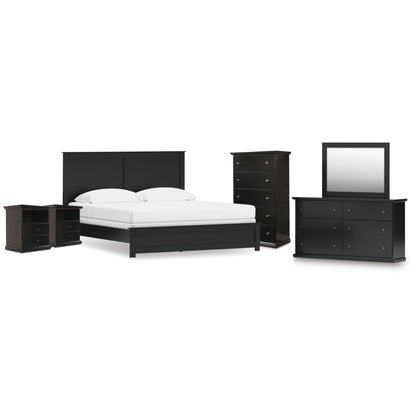 Signature Design by Ashley Maribel B138B63 8 pc King Panel Bedroom Set - American Furniture of Slidell