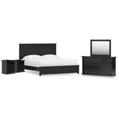 Signature Design by Ashley Maribel B138B70 7 pc King Panel Bedroom Set - American Furniture of Slidell