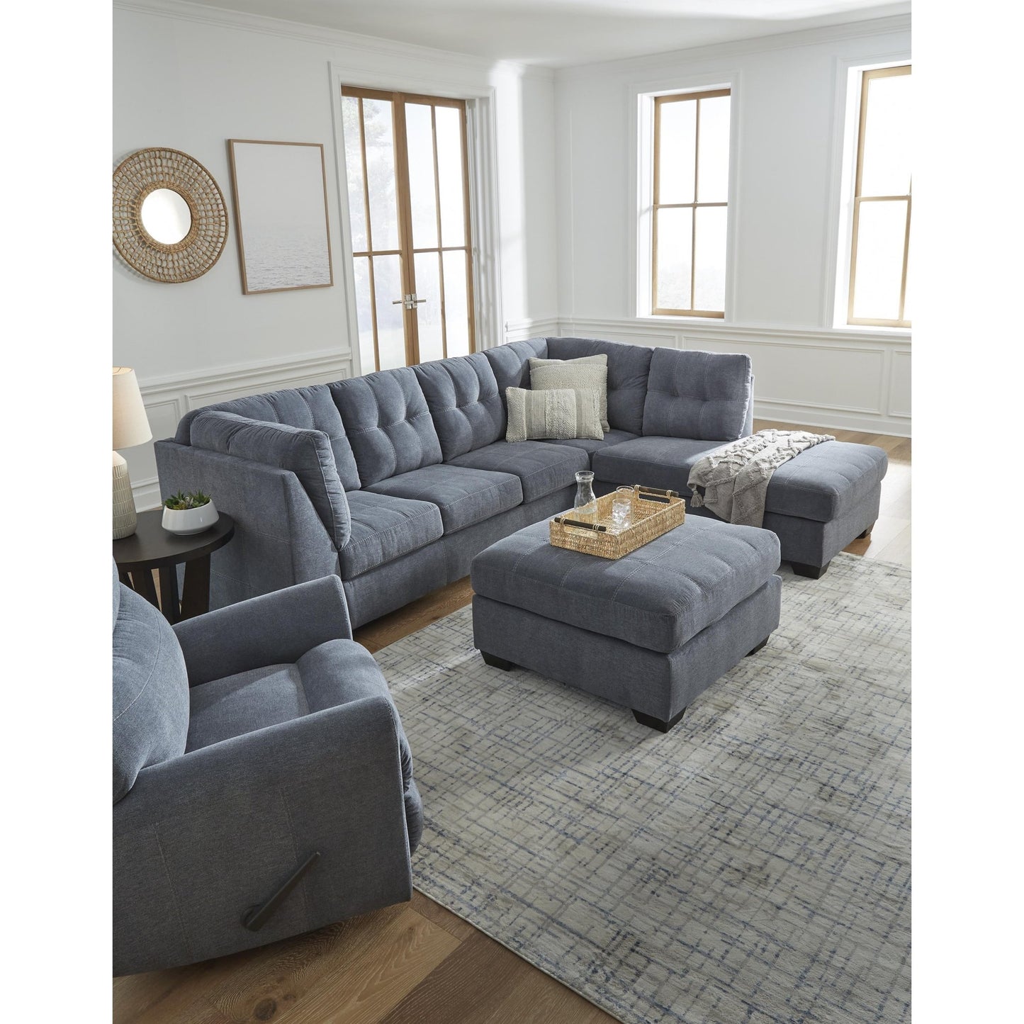 Signature Design by Ashley Marleton 5530308 Oversized Accent Ottoman - American Furniture of Slidell