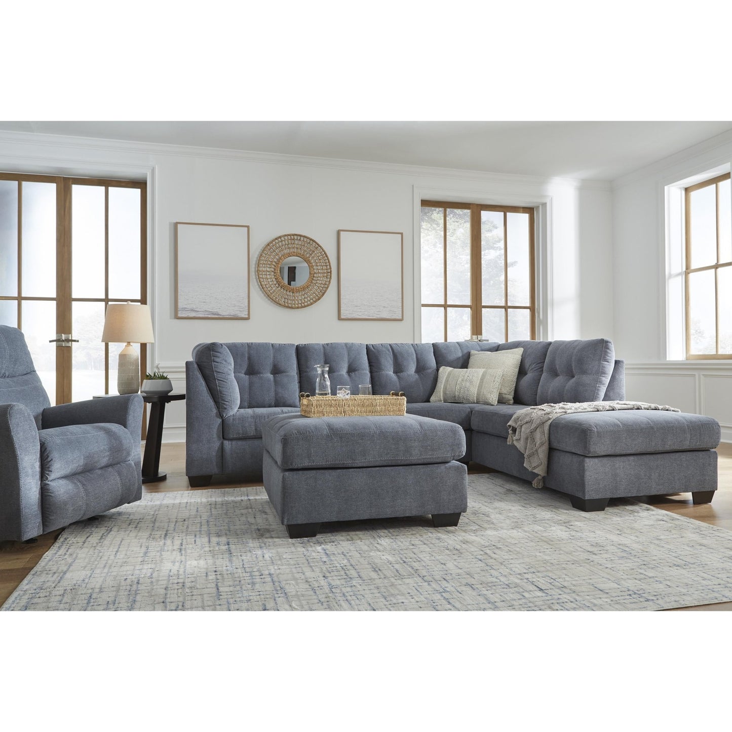 Signature Design by Ashley Marleton 5530308 Oversized Accent Ottoman - American Furniture of Slidell