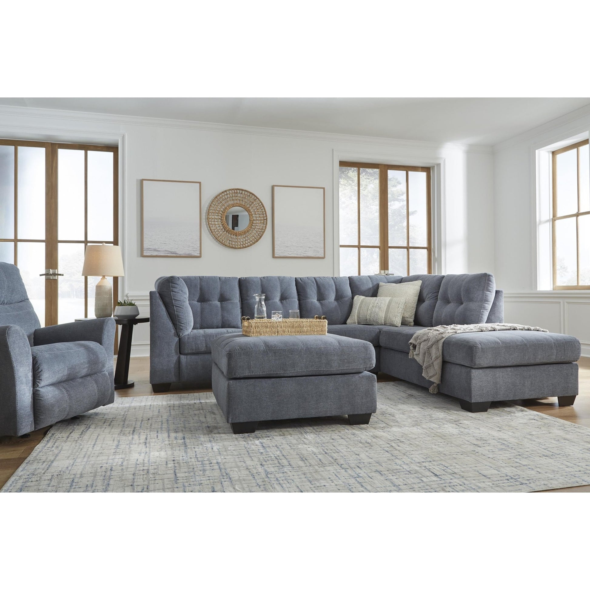 Signature Design by Ashley Marleton 5530308 Oversized Accent Ottoman - American Furniture of Slidell