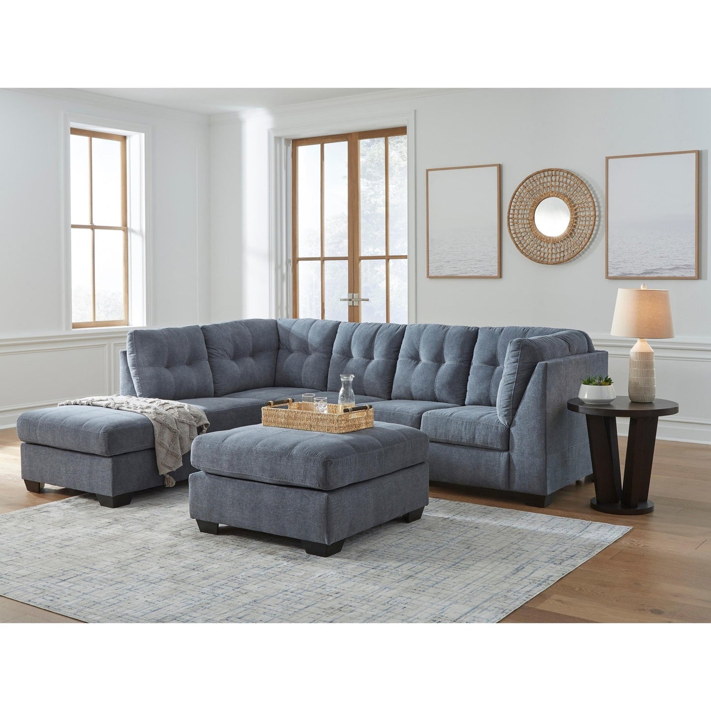 Signature Design by Ashley Marleton 55303S3 2 pc Sleeper Sectional with Chaise - American Furniture of Slidell