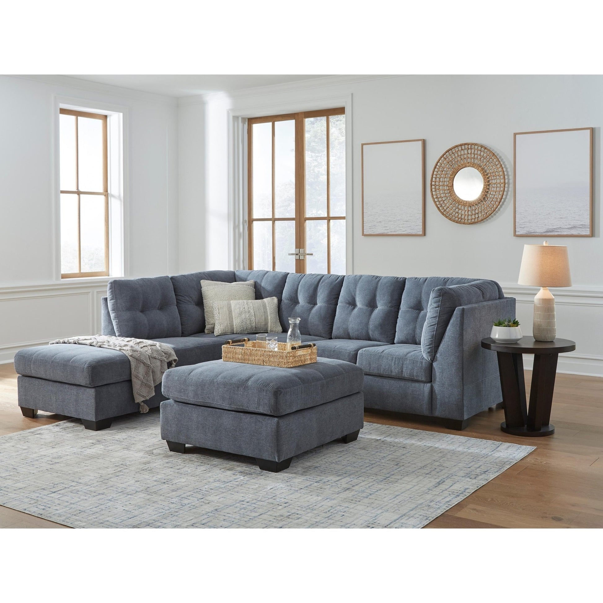 Signature Design by Ashley Marleton 55303S3 2 pc Sleeper Sectional with Chaise - American Furniture of Slidell
