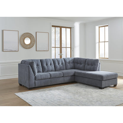 Signature Design by Ashley Marleton 55303S4 2 pc Sleeper Sectional with Chaise - American Furniture of Slidell