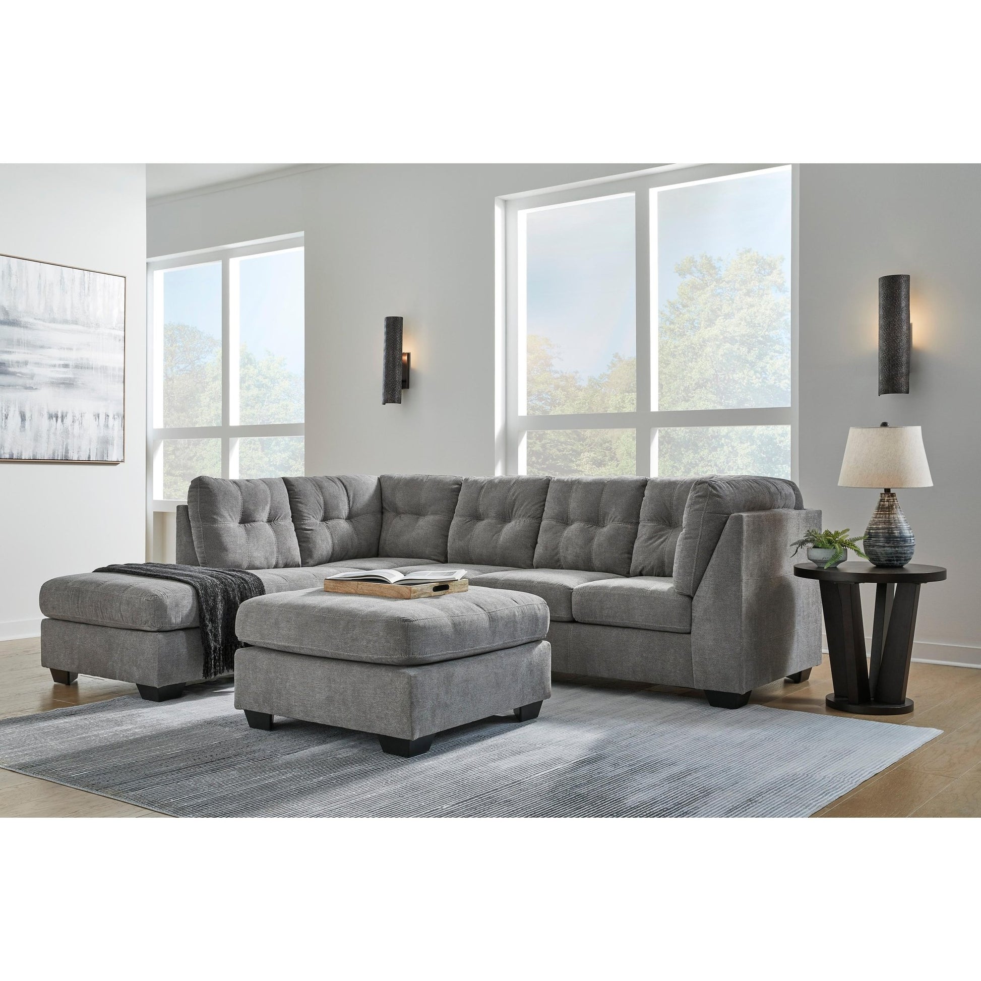Signature Design by Ashley Marleton 55305S3 2 pc Sleeper Sectional with Chaise - American Furniture of Slidell