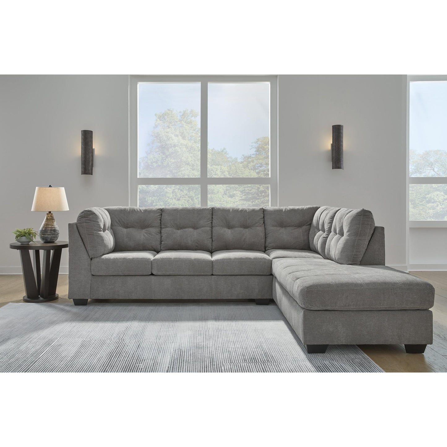 Signature Design by Ashley Marleton 55305S4 2 pc Sleeper Sectional with Chaise - American Furniture of Slidell