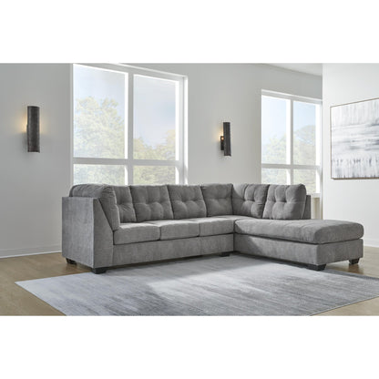 Signature Design by Ashley Marleton 55305S4 2 pc Sleeper Sectional with Chaise - American Furniture of Slidell