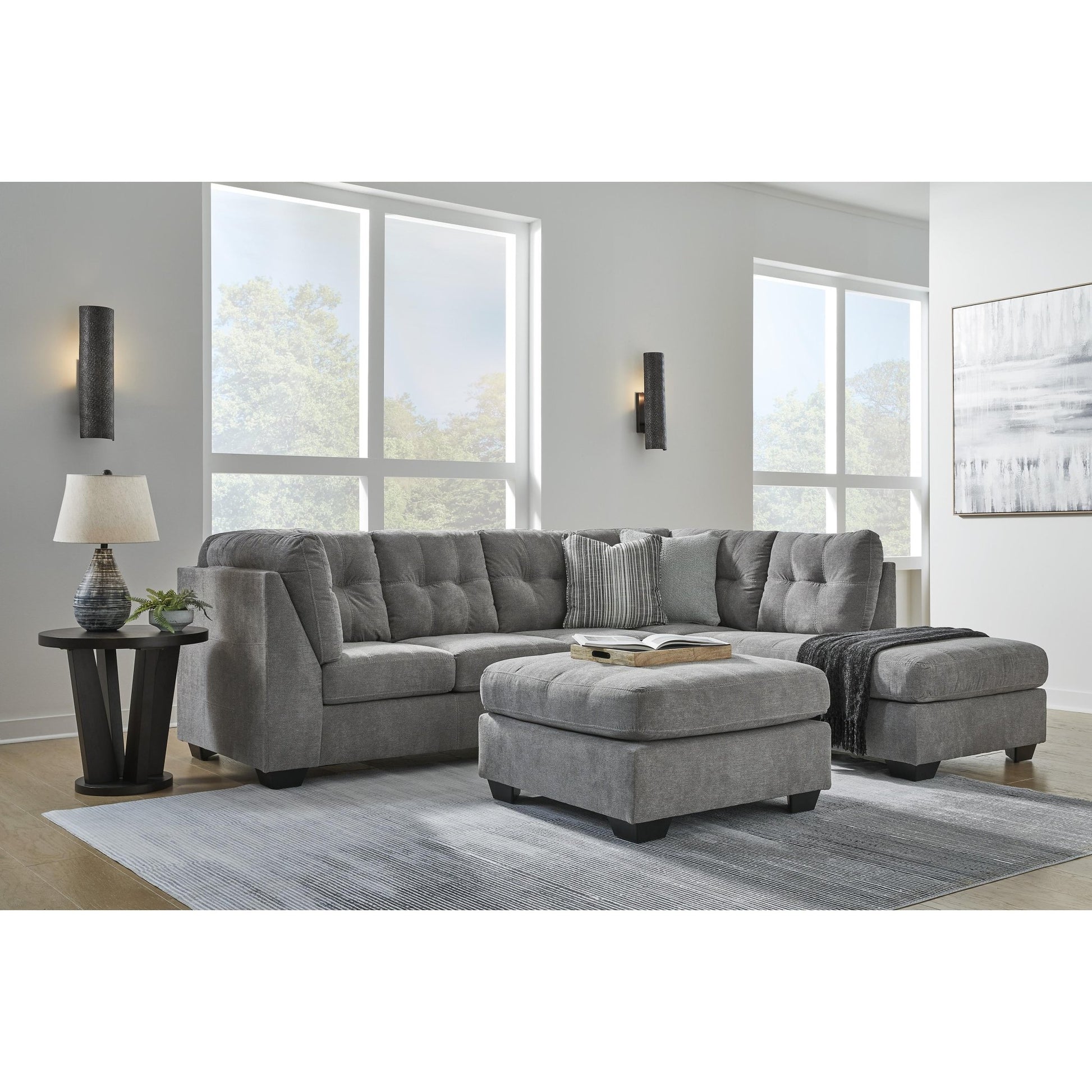 Signature Design by Ashley Marleton 55305S4 2 pc Sleeper Sectional with Chaise - American Furniture of Slidell