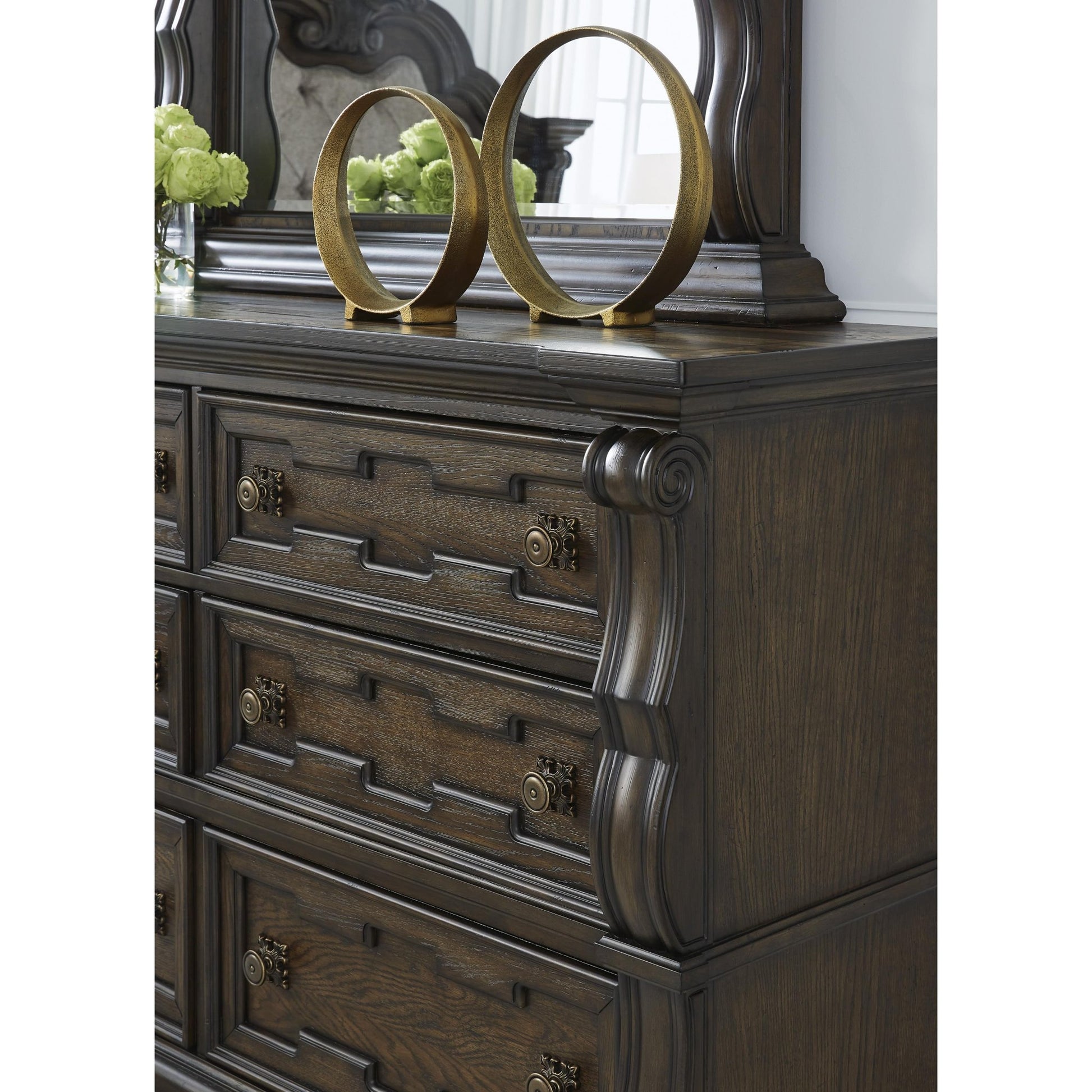 Signature Design by Ashley Maylee B947B1 Dresser and Mirror - American Furniture of Slidell