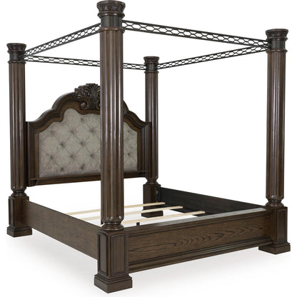 Signature Design by Ashley Maylee B947B10 King Canopy Bed - American Furniture of Slidell