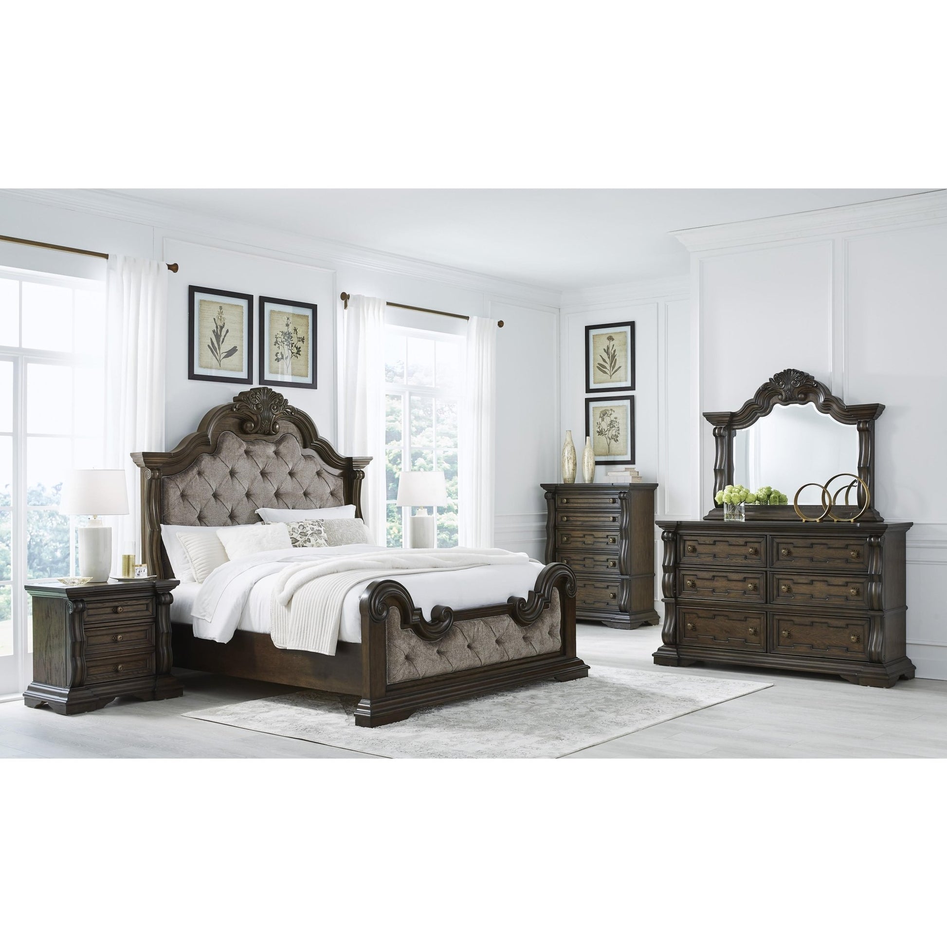 Signature Design by Ashley Maylee B947B18 6 pc Queen Bedroom Set - American Furniture of Slidell