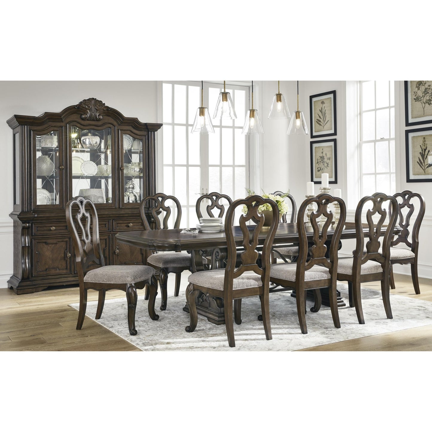 Signature Design by Ashley Maylee D947D1 Dining Buffet and Hutch - American Furniture of Slidell