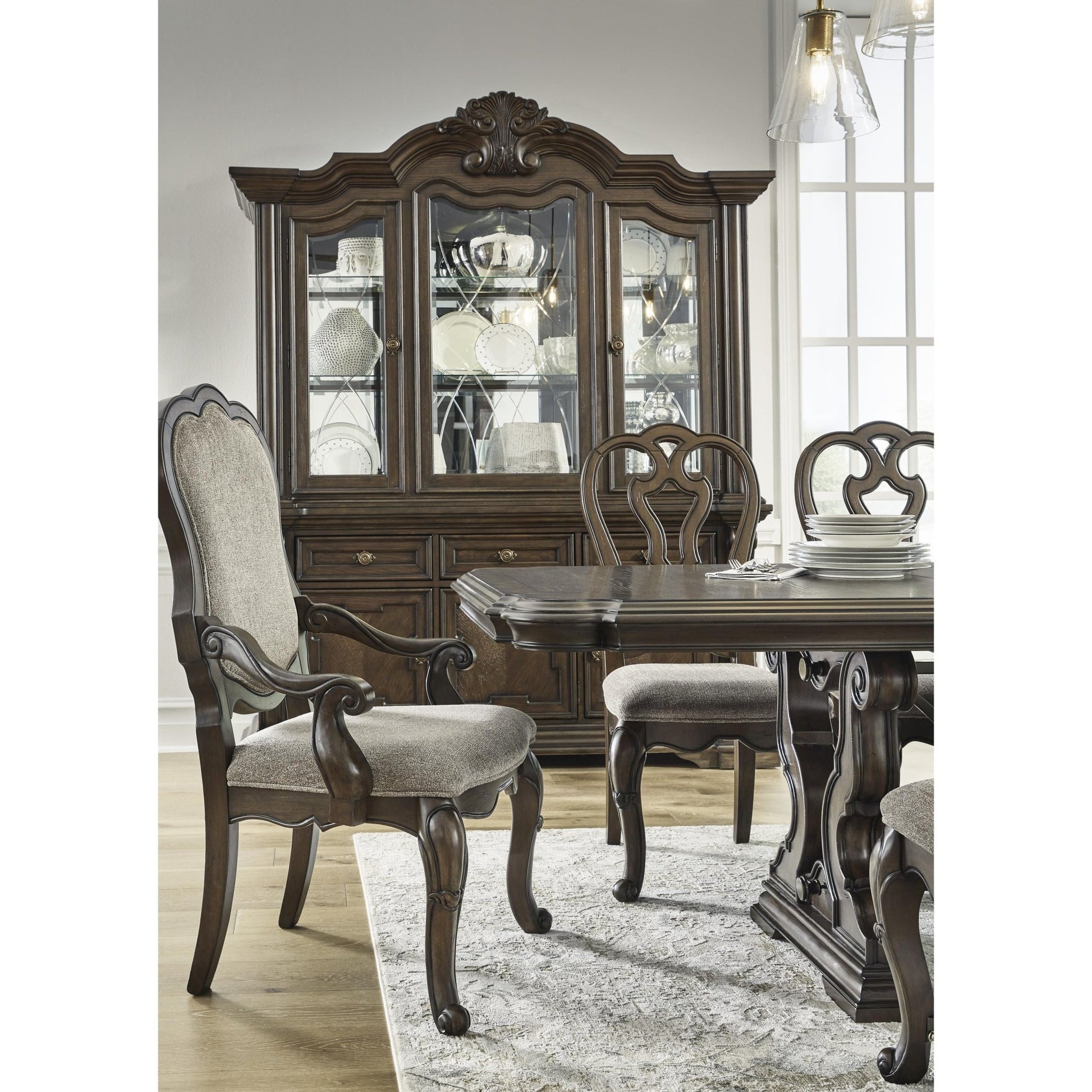 Signature Design by Ashley Maylee D947D1 Dining Buffet and Hutch - American Furniture of Slidell