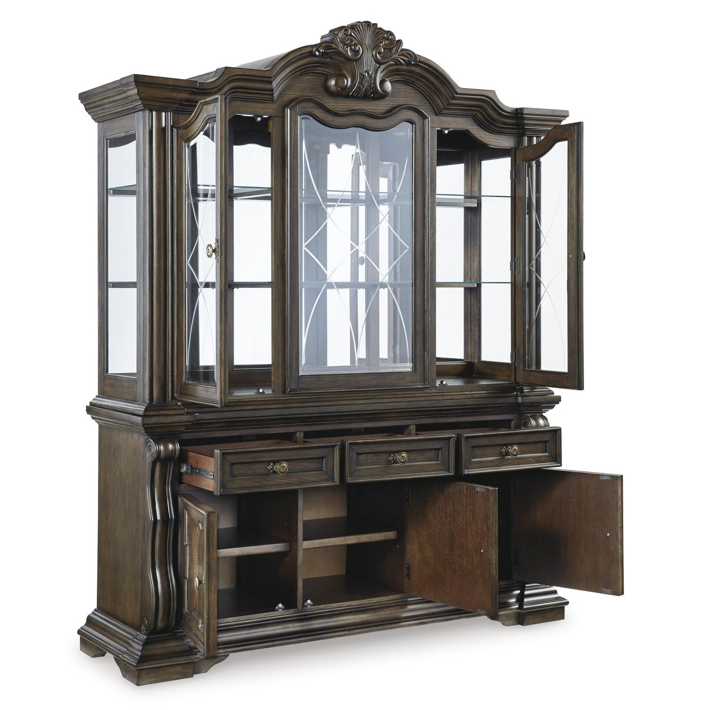 Signature Design by Ashley Maylee D947D1 Dining Buffet and Hutch - American Furniture of Slidell