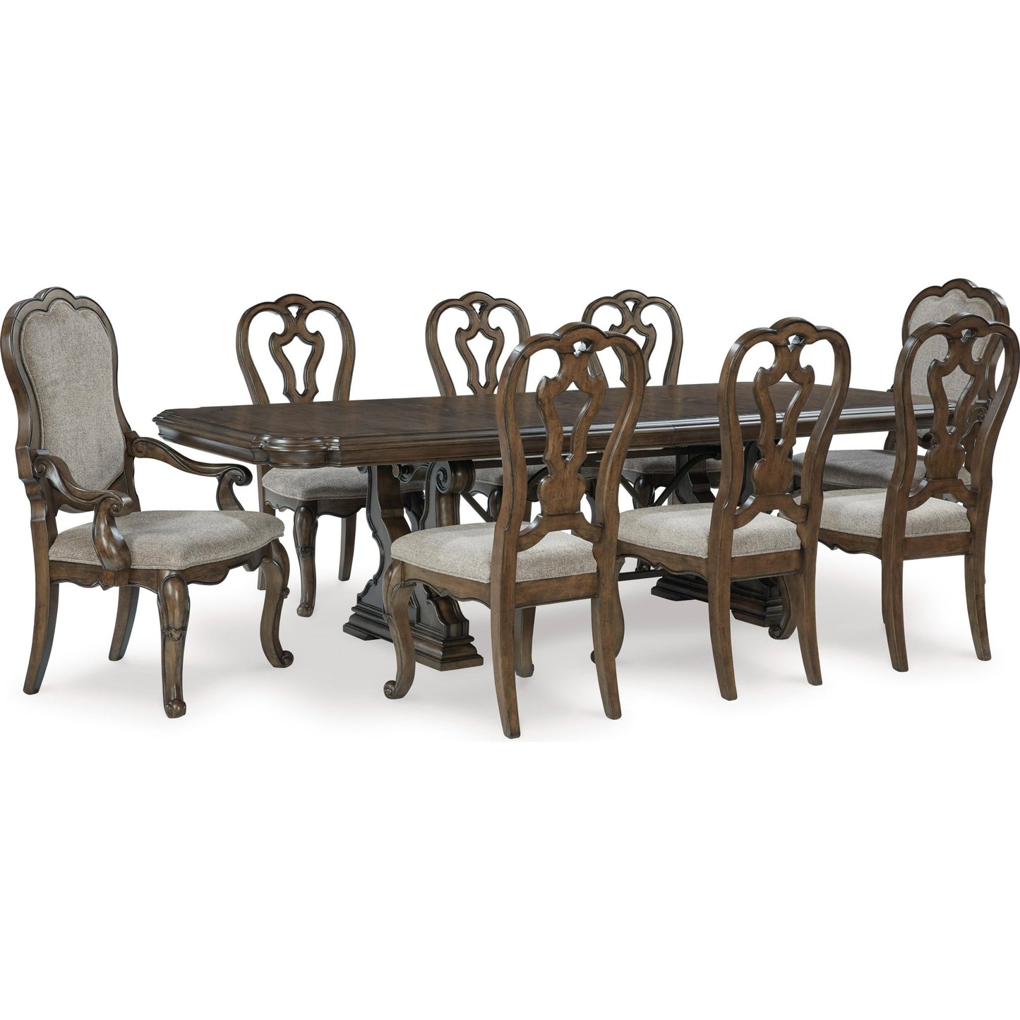 Signature Design by Ashley Maylee D947D11 9 pc Dining Set - American Furniture of Slidell