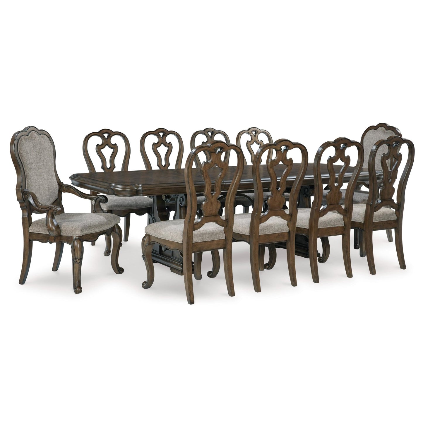 Signature Design by Ashley Maylee D947D14 11 pc Dining Set - American Furniture of Slidell
