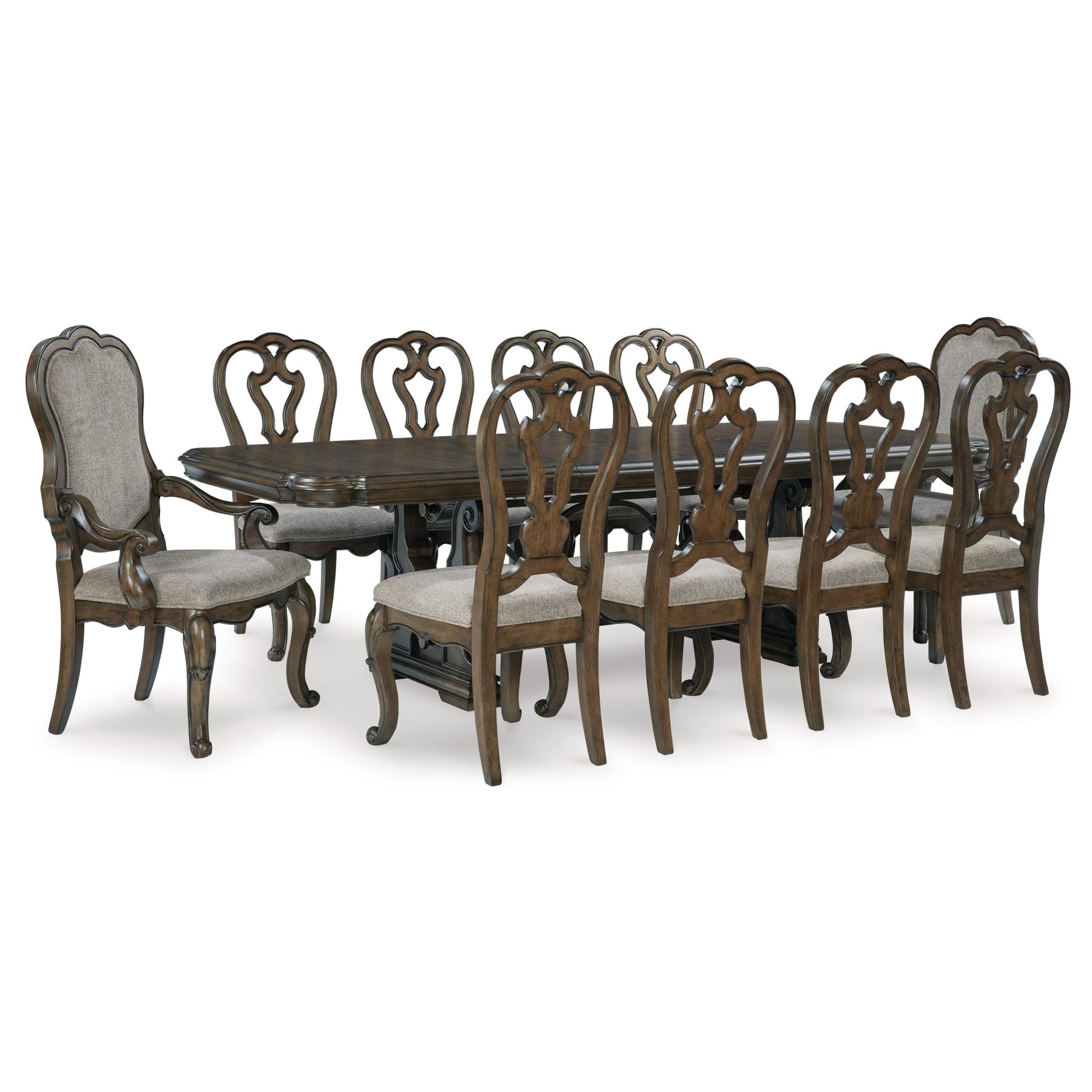 Signature Design by Ashley Maylee D947D14 11 pc Dining Set - American Furniture of Slidell