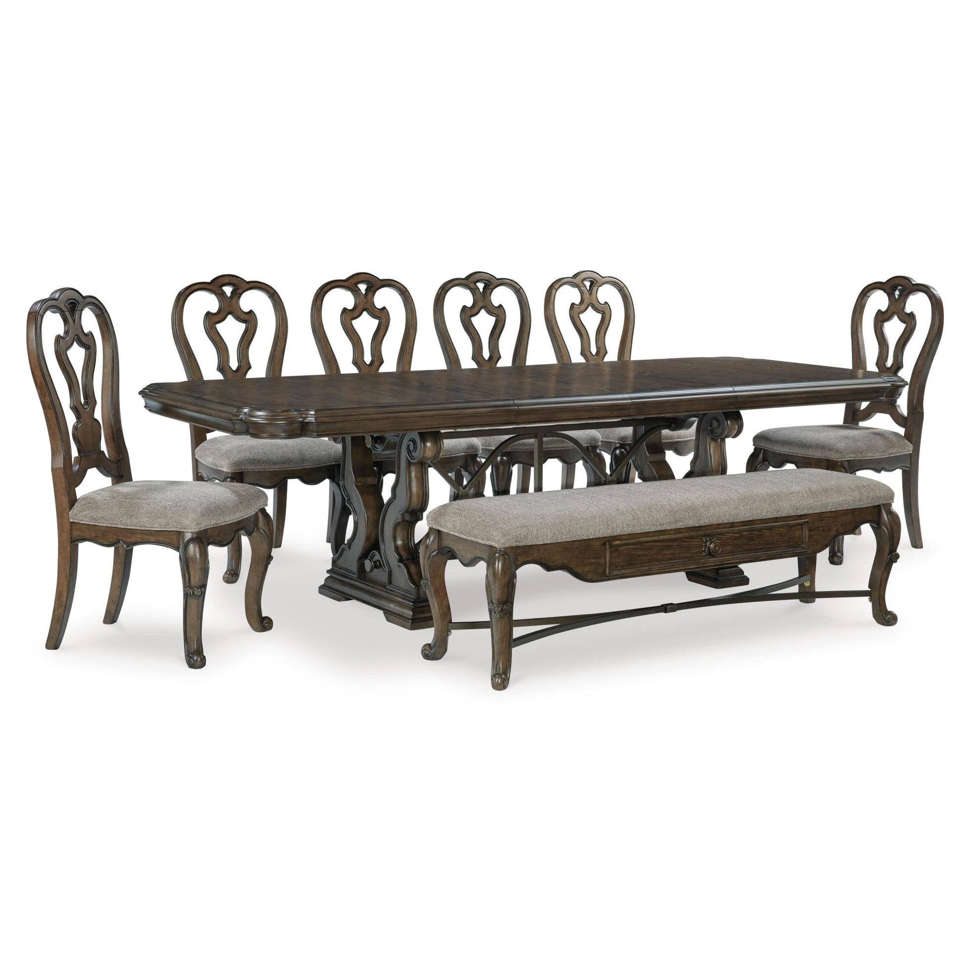 Signature Design by Ashley Maylee D947D15 8 pc Dining Set - American Furniture of Slidell